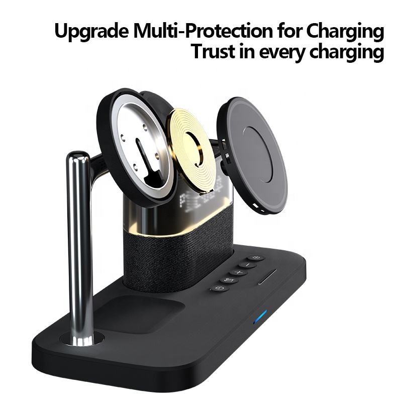 3-in-1 Magnetic Wireless Charger with Clock