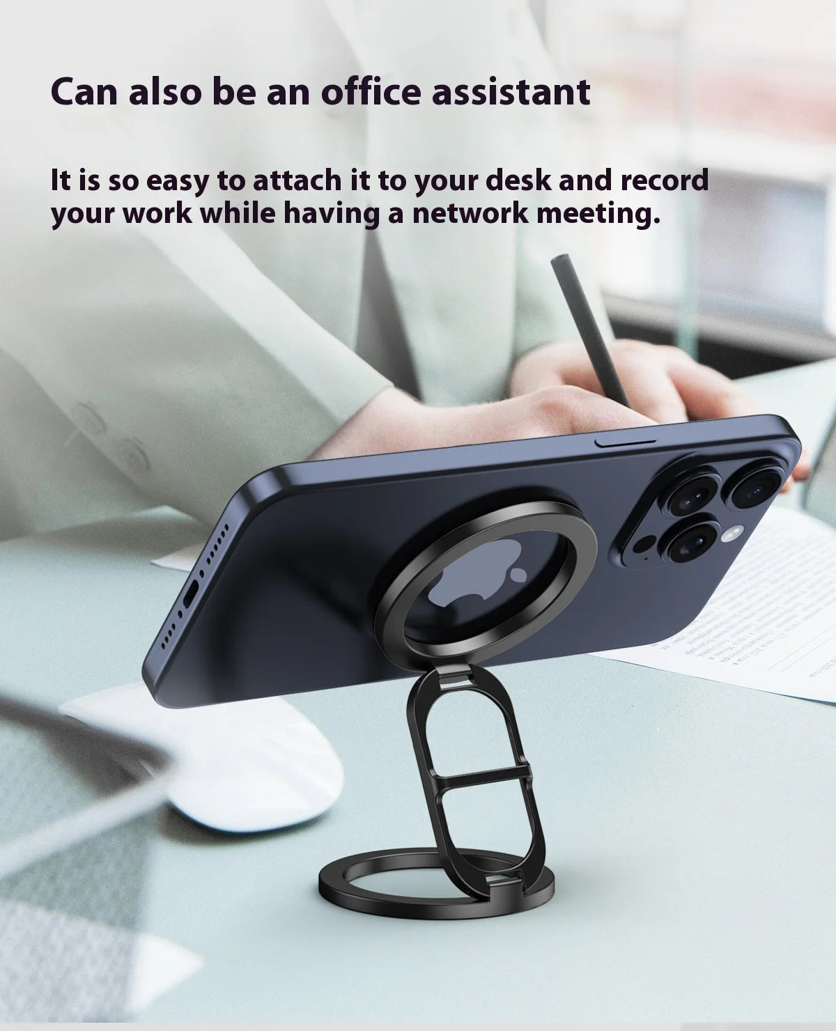 Magnetic Folding Mini Car Phone Holder for MagSafe