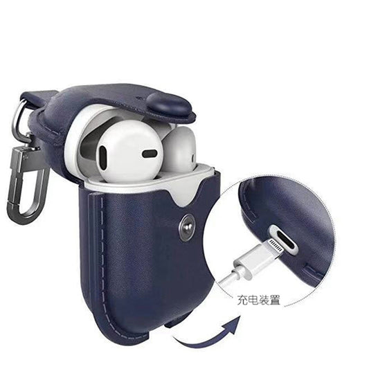 Luxury Genuine Leather Case for Apple AirPods 2