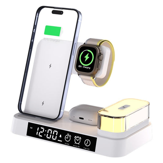 3-in-1 25W Wireless Charger with Clock