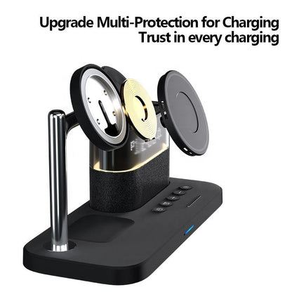 3-in-1 Magnetic Wireless Charger with Clock