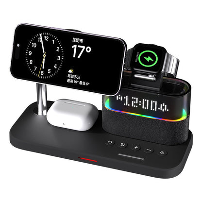 3-in-1 Magnetic Wireless Charger with Clock