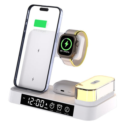 3-in-1 25W Wireless Charger with Clock